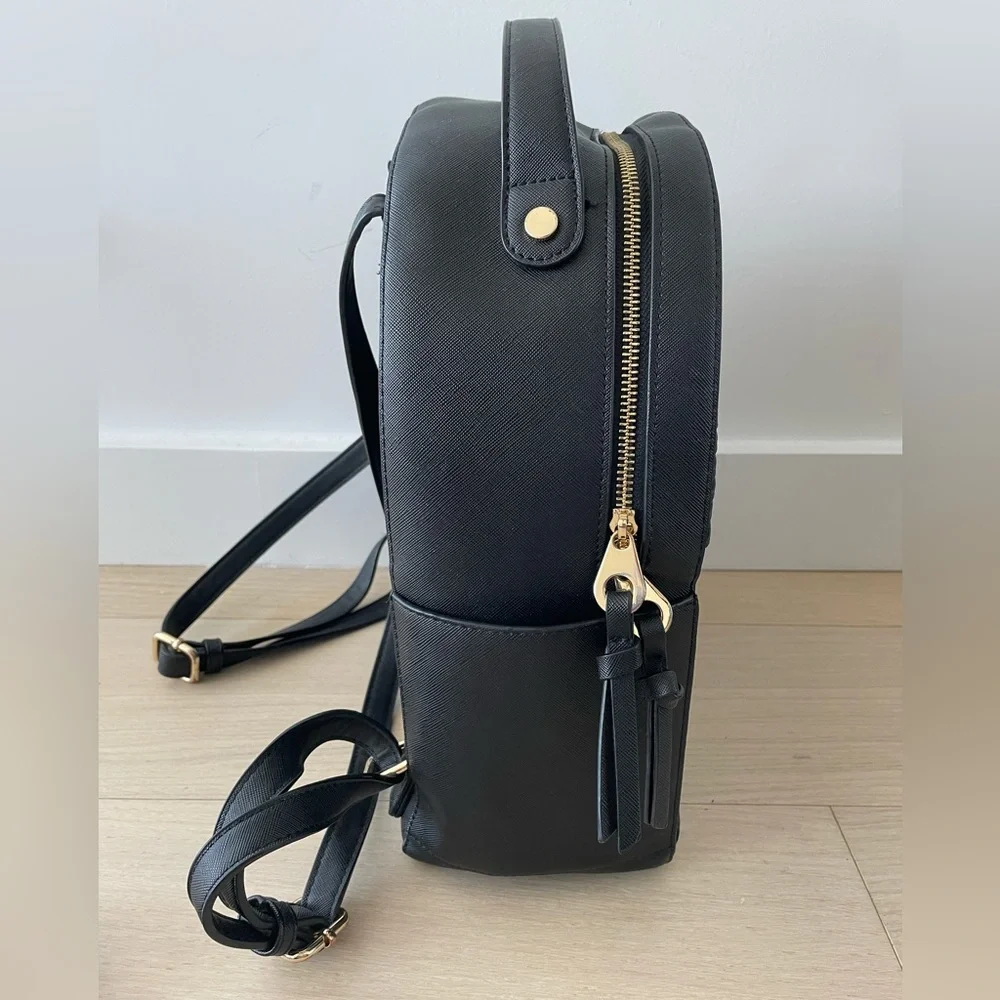 Calpak Black Kaya Backpack with Whipstitch Trim